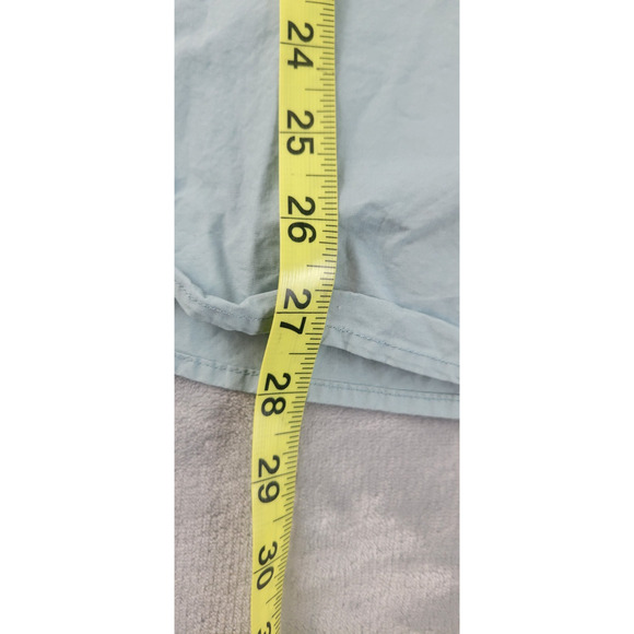 Outerknown Long Sleeve Button Up Shirt Mens LG Teal Front Pocket Organic Cotton - Picture 8 of 10